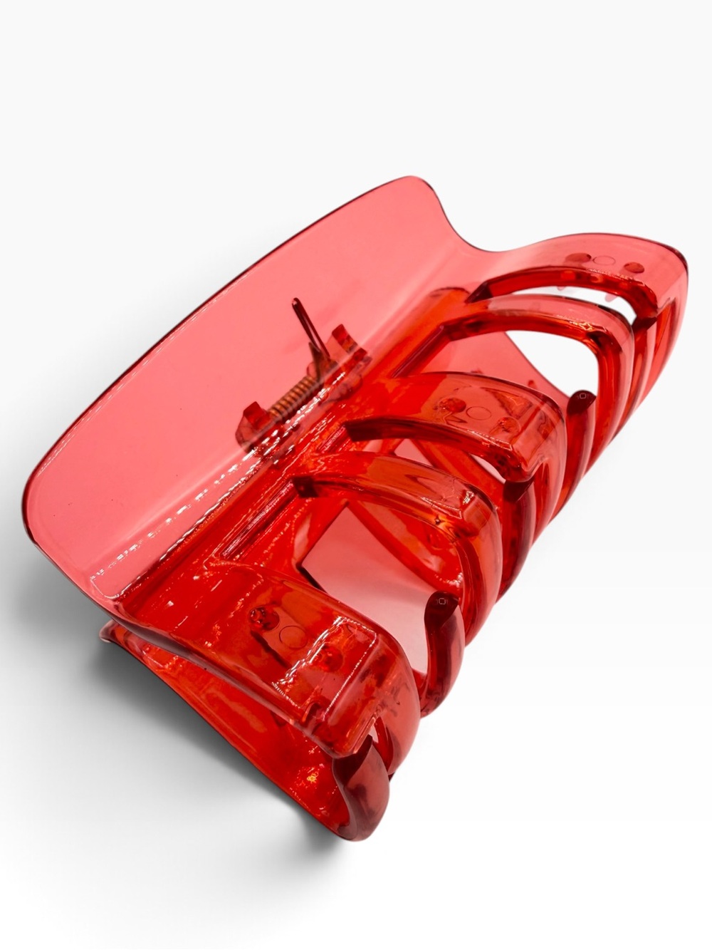 Red Acrylic Hair Clip New